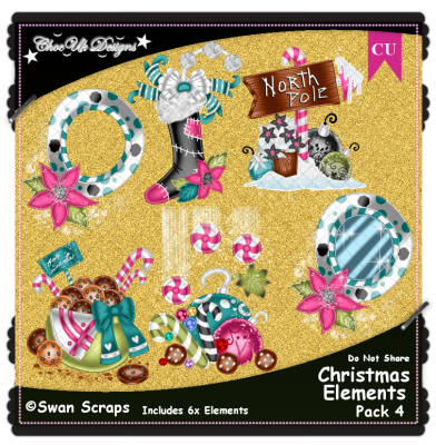 Christmas Elements CU/PU Pack 4