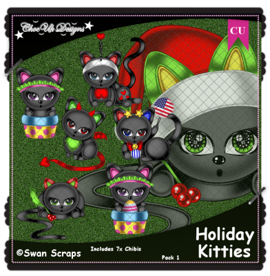 Holiday Kitties CU/PU Pack 1