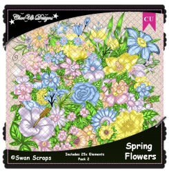 Spring Flowers Elements CU/PU Pack 2 Spring Flowers Elements CU/PU Pack 2