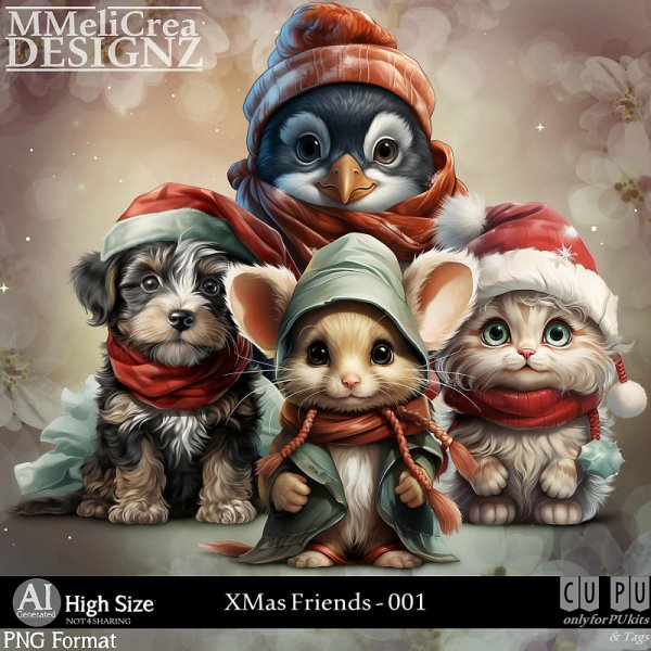 AI - XMas Friends - CU001 (CU4PU/PNG/PACK) - Click Image to Close