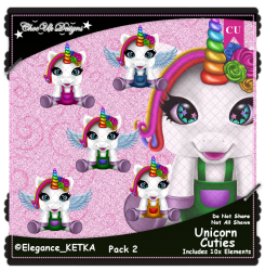 Unicorn Cuties Elements CU/PU Pack 2 Unicorn Cuties Elements CU/PU Pack 2