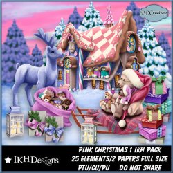 Pink Christmas 1 IKH Pack