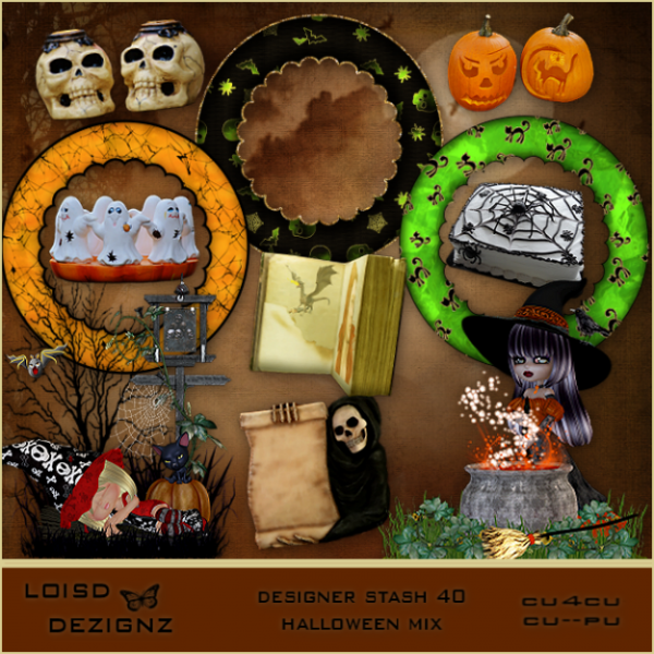 Designer Stash 40 - Halloween Mix - CU4CU / PU - Click Image to Close