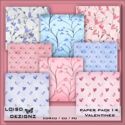 Paper Pack 14 - Valentines - cu4cu/cu/pu