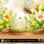 AI - CU Baby Bee Girl Baby Doll (CU4PU/PNG)