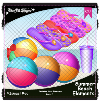 Summer Beach Elements CU/PU Pack 2