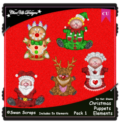 Christmas Puppets Elements CU/PU Pack 1 Christmas Puppets Elements CU/PU Pack 1