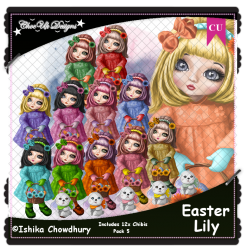 Easter Lily CU/PU Pack 5