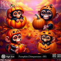 AI - Pumpkin Chimpanzees - CU001 (CU4PU/PNG)