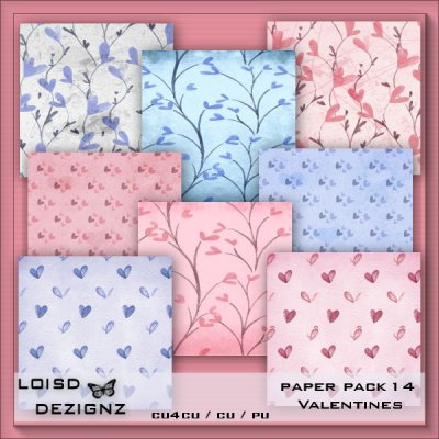 Paper Pack 14 - Valentines - cu4cu/cu/pu