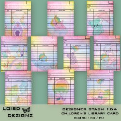 Designer Stash 164 - Children's Library Cards - CU4CU/CU/PU
