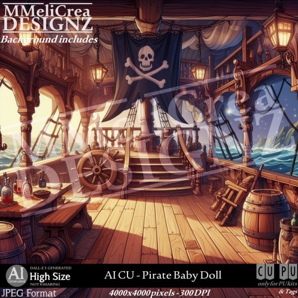 AI - CU Pirate Baby Doll (CU4PU/PNG) - Click Image to Close