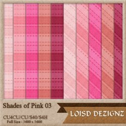 Shades of Pink Papers 03 - Stripes - CU4CU/PU