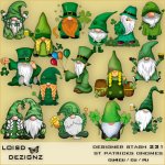 Designer Stash 231 - St Patrick's Gnomes - cu4cu/cu/pu