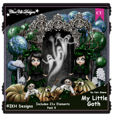 My Little Goth Elements CU/PU Pack 5