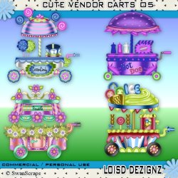 Cute Vendor Carts 05 - CU/PU