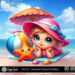 AI - CU Summer Beach Chibis (CU4PU/PNG)