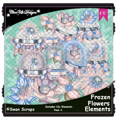 Frozen Flowers Elements CU/PU Pack 4