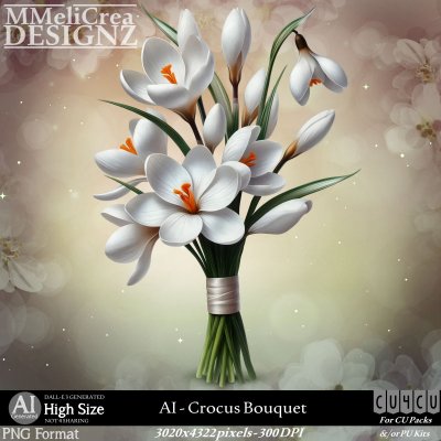 AI - CU4CU - Crocus Bouquet (CU4CU/PNG)