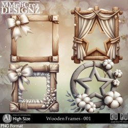 AI - Wooden Frames - CU001 (CU4PU/PNG)
