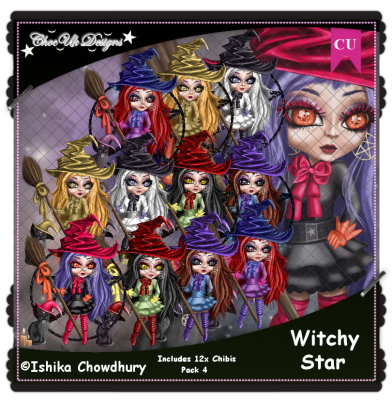 Witchy Star CU/PU Pack 4