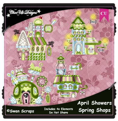 April Showers Spring Shops CU/PU Elements Pack