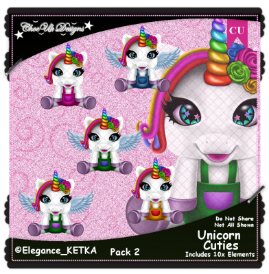 Unicorn Cuties Elements CU/PU Pack 2