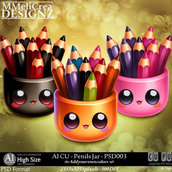 AI - PSD - CU Pencils Jar (CU4PU/PSD) - Click Image to Close