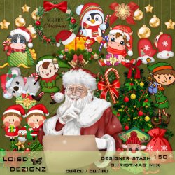 Designer Stash 150 - Christmas Mix - cu4cu/cu/pu