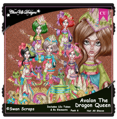 Avalon The Dragon Queen CU/PU Pack 6