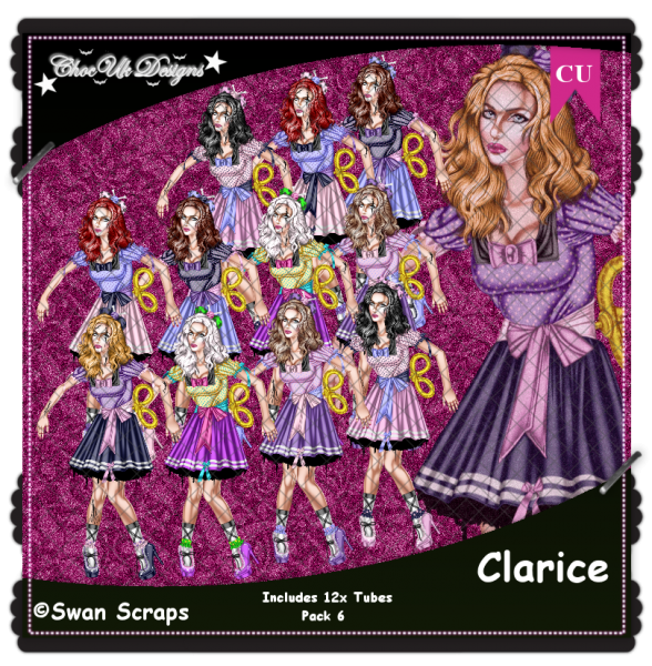 Clarice CU/PU Pack 6 - Click Image to Close