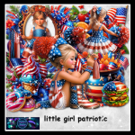 Littel girl patriotic
