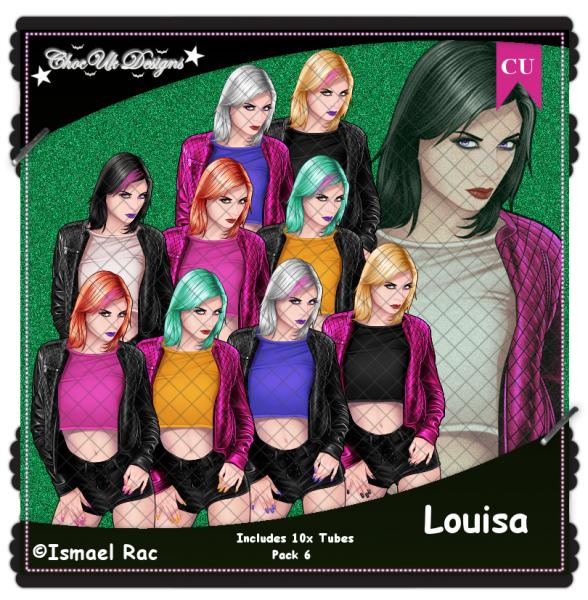 Louisa CU/PU Pack 6 - Click Image to Close