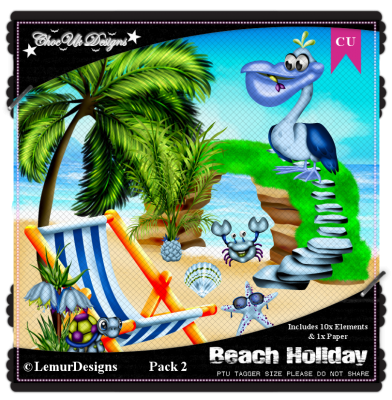 Beach Holiday CU/PU Pack 2