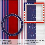 Designer Stash 93 - USA Patriotic Mix - CU4CU/CU/PU