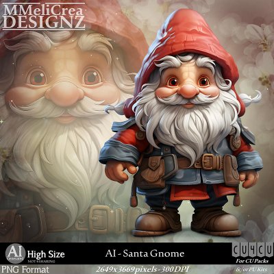 AI - CU4CU - Santa Gnome (CU4CU/PNG)