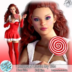CHRISTMAS AND CANDIES IRAY POSER TUBE CU - FS by Disyas