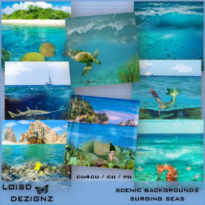 Scenic Backgrounds - Surging Seas - cu4cu/cu/pu