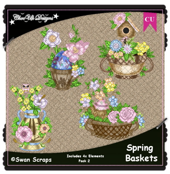 Spring Baskets Elements CU/PU Pack 2 - Click Image to Close