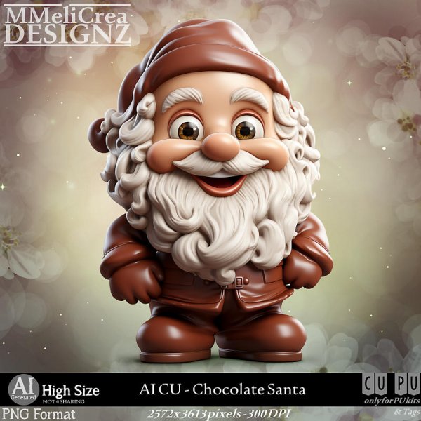 AI - CU Chocolate Santa (CU4PU/PNG) - Click Image to Close