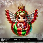 AI - XMas Ornaments - CU001 (CU4PU/PNG/PACK)