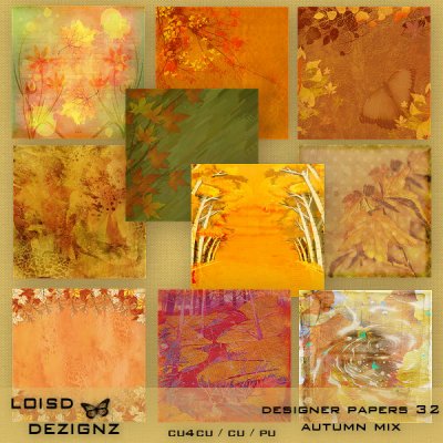 Designer Papers 32 - Autumn Mix - cu4cu/cu/pu