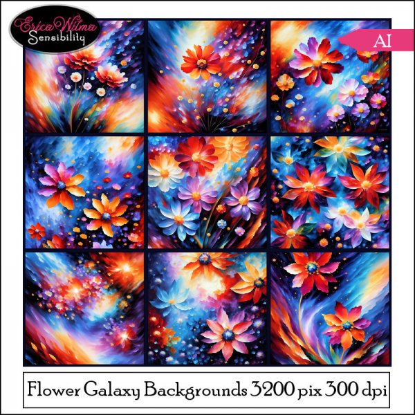 EW AI Background Flowers Galaxy 2023 - Click Image to Close