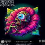 AI - Zombie Flowers - CU001 (CU4PU/PNG)