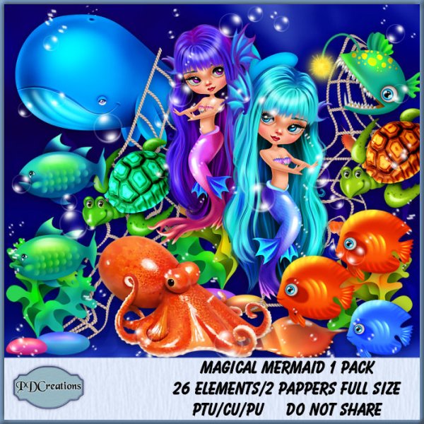 Magical Mermaid 1 Pack - Click Image to Close