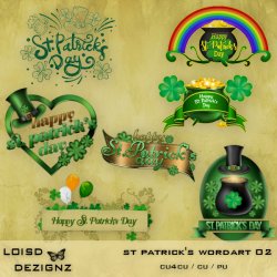St Patrick's Day Wordart 02 - cu4cu/cu/pu