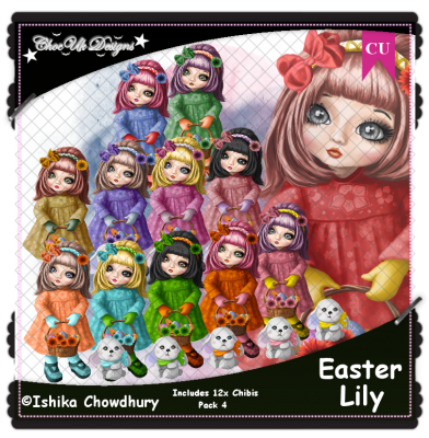 Easter Lily CU/PU Pack 4