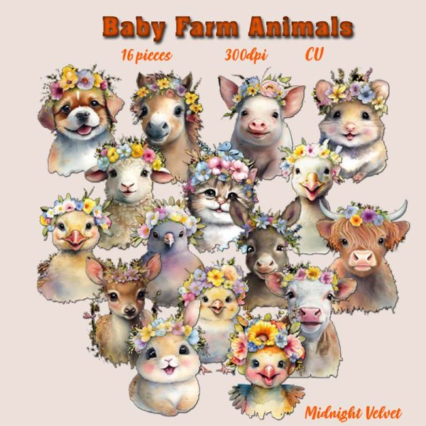Baby Farm Animals - Click Image to Close
