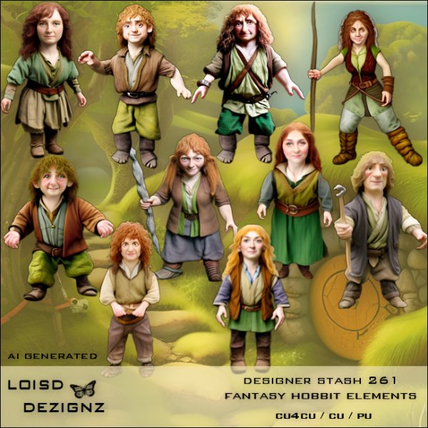 Designer Stash 261 - Fantasy Hobbit Elements - Click Image to Close