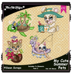 My Cute Summer Pets Elements CU/PU Pack 2 My Cute Summer Pets Elements CU/PU Pack 2